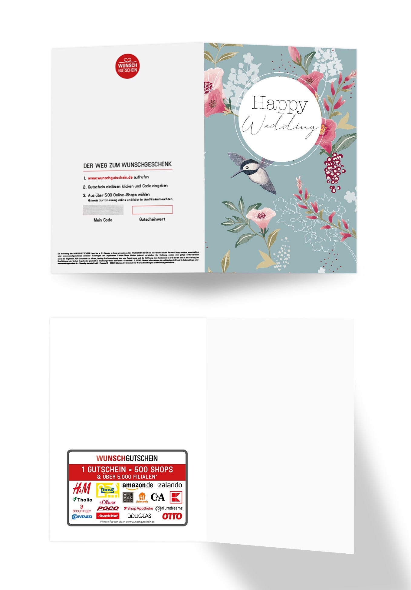 Wunschgutschein Happy Wedding - Vogel – Geschenkgutschein Ansicht 7