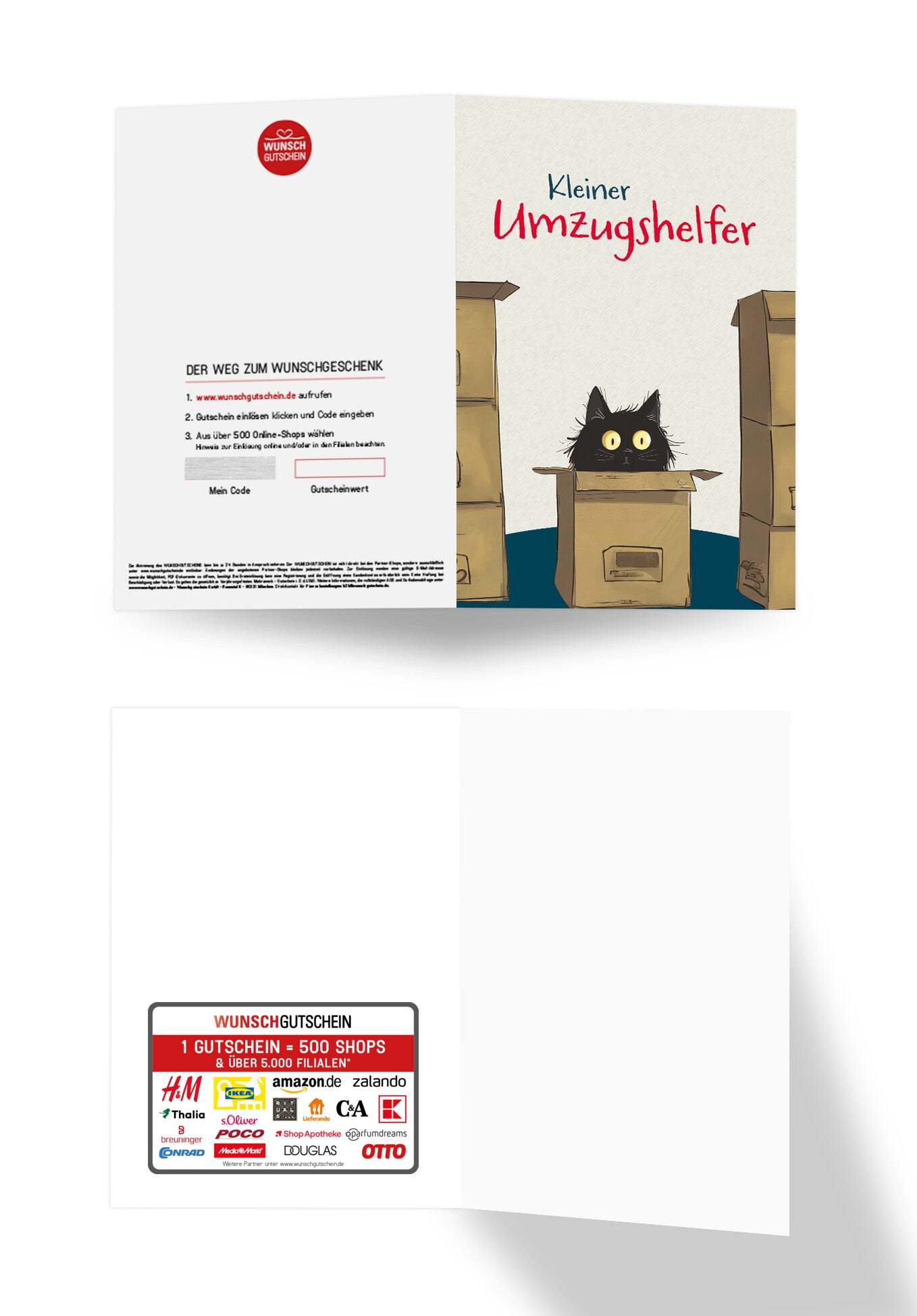 Wunschgutschein Kleiner Umzugshelfer - Katze – Geschenkgutschein Ansicht 3