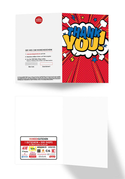 Wunschgutschein Thank you - Wolke – Geschenkgutschein Ansicht 3