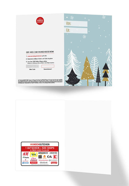 Wunschgutschein Von Für - Tannenbäume – Geschenkgutschein Ansicht 3