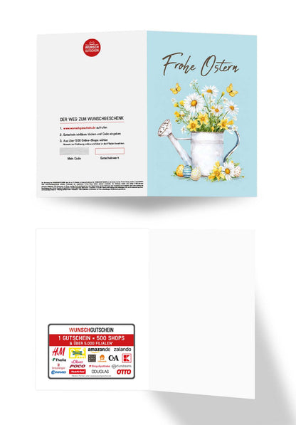 Wunschgutschein Frohe Ostern - Gießkanne PDF – Geschenkgutschein Ansicht 3