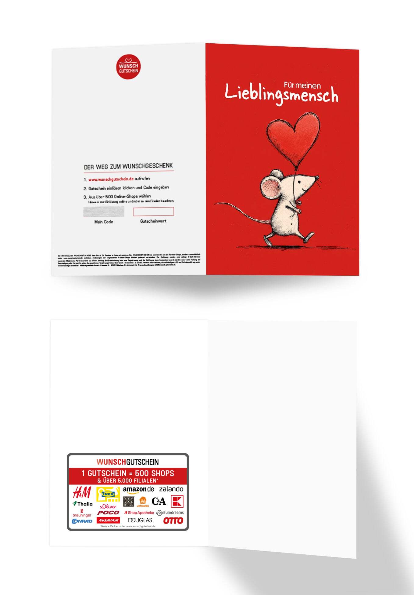 Wunschgutschein Für meinen Lieblingsmensch - Maus – Geschenkgutschein Ansicht 3