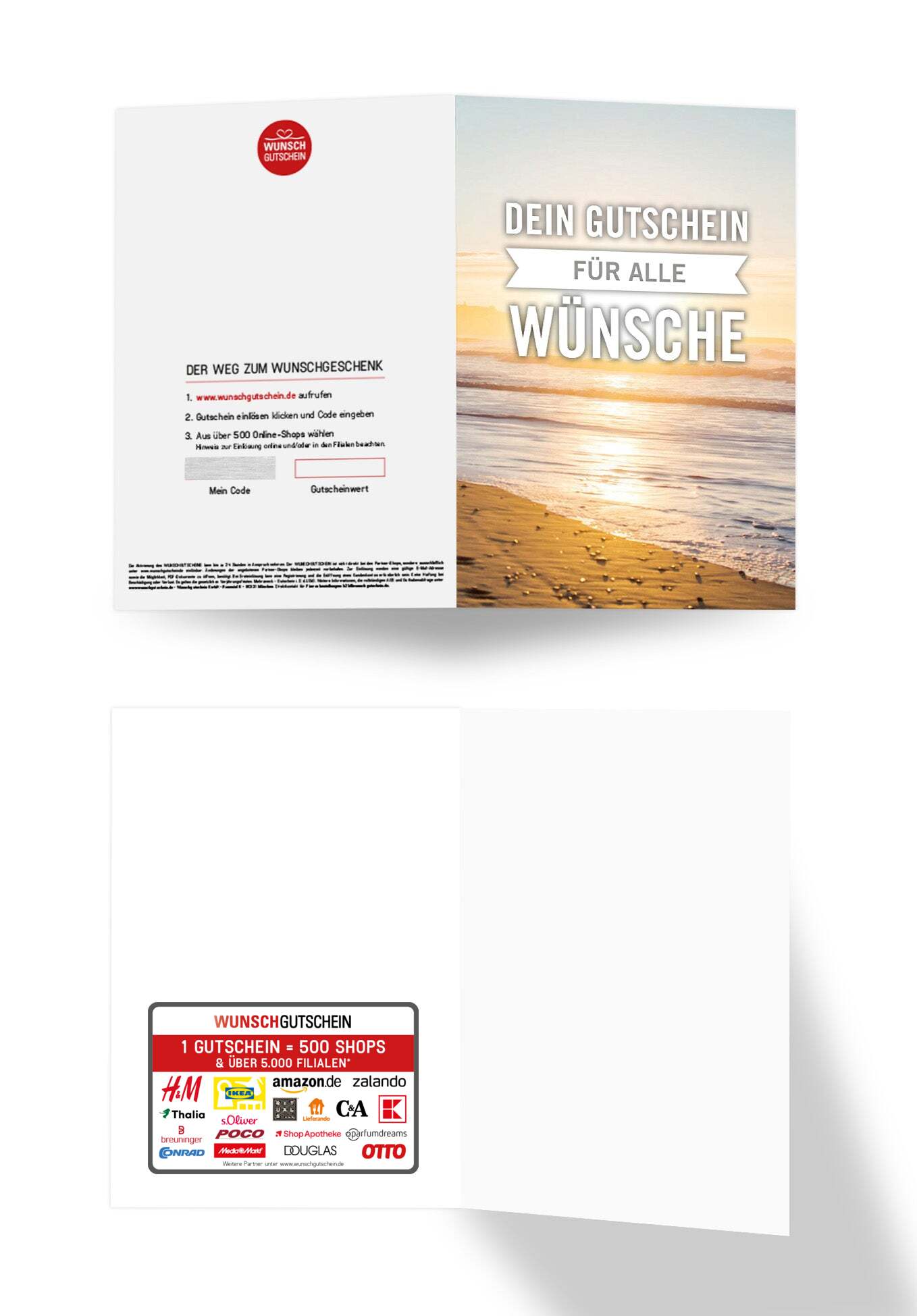 Wunschgutschein Für alle Wünsche - Strand – Geschenkgutschein Ansicht 3