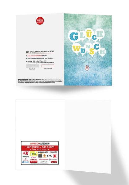 Wunschgutschein Glückwunsch - Ballon-Paket – Geschenkgutschein Ansicht 3