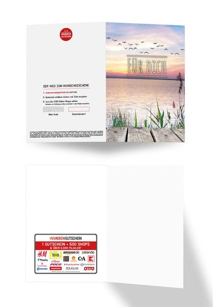 Wunschgutschein Für Dich - Sonnenuntergang – Geschenkgutschein Ansicht 3