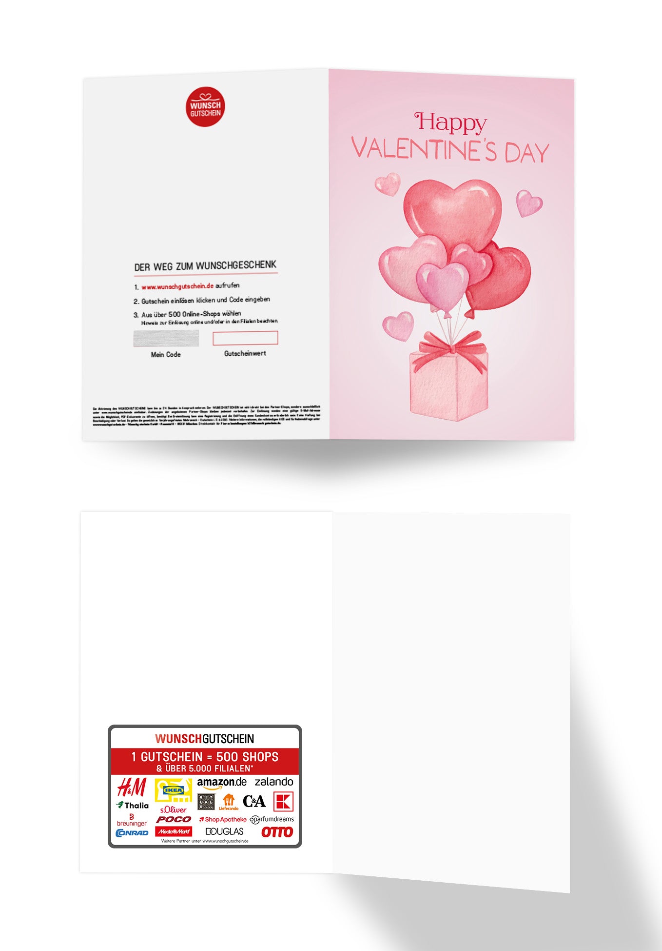 Wunschgutschein Happy Valentine's Day - Paket Herzen – Geschenkgutschein Ansicht 7