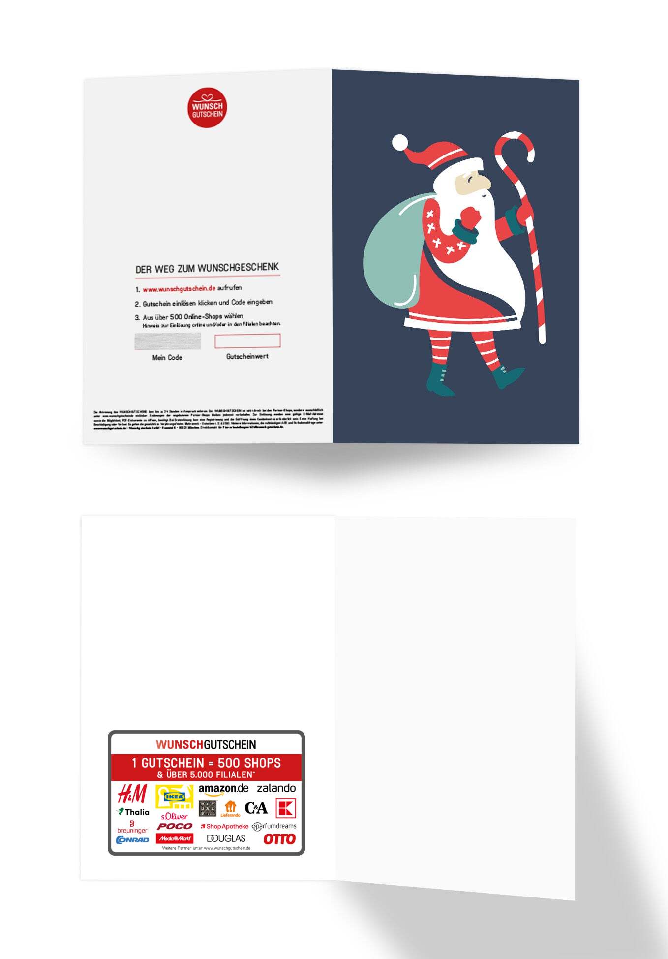 Wunschgutschein Nikolaus Illustration PDF – Geschenkgutschein Ansicht 3