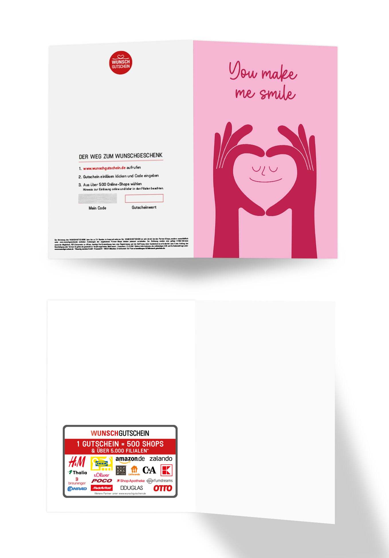 Wunschgutschein You Make Me Smile - Pink – Geschenkgutschein Ansicht 3