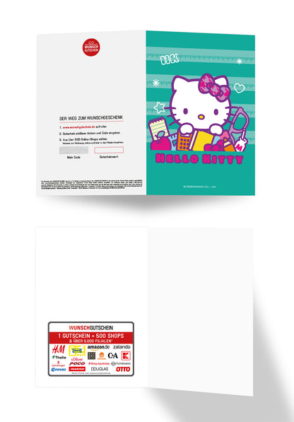 Hello Kitty - Schulsachen Grün