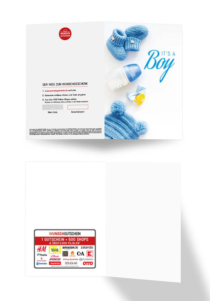 Wunschgutschein It's a Boy - Babyklamotten – Geschenkgutschein Ansicht 3