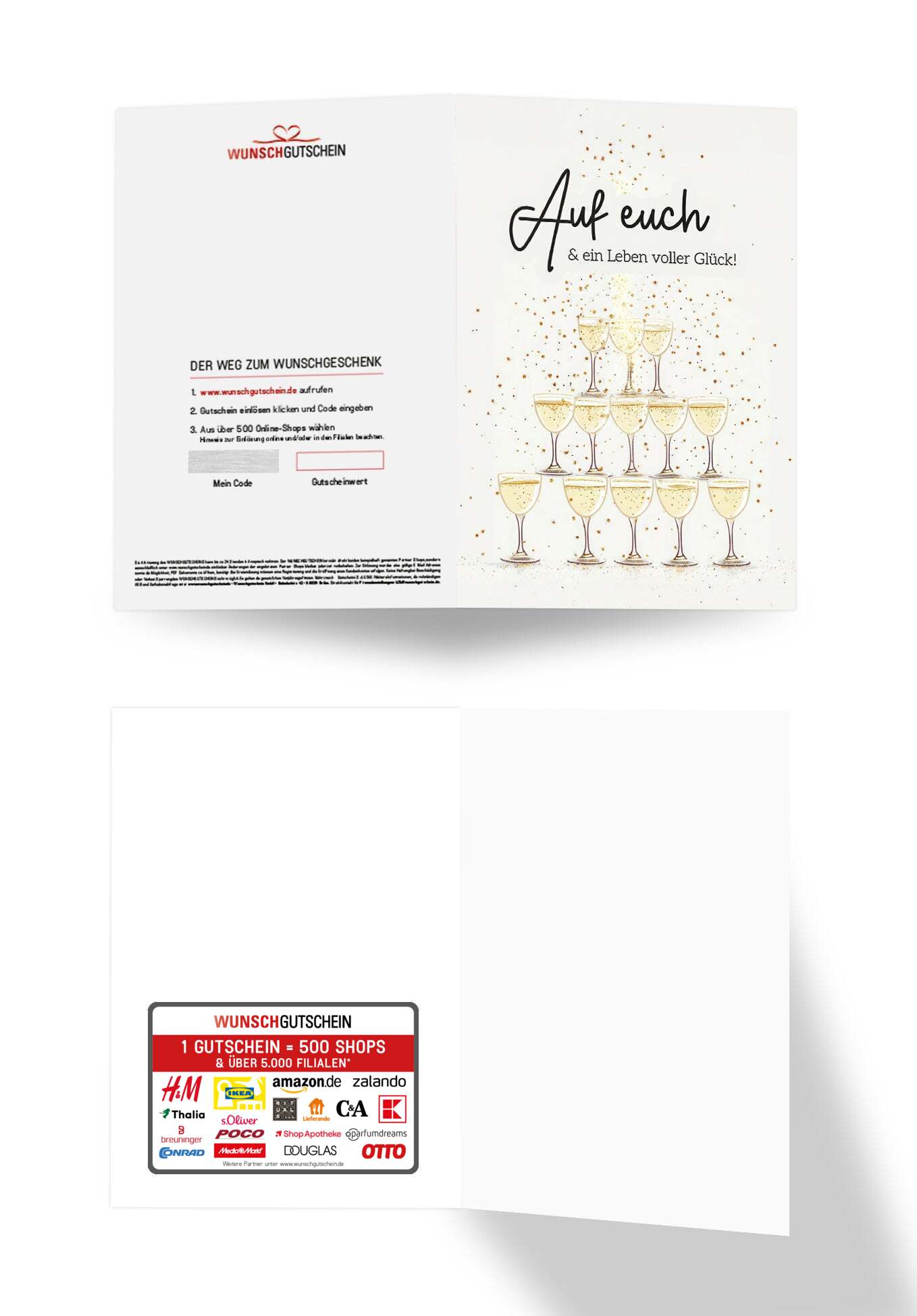 Wunschgutschein Auf euch - Champagner Pyramide PDF – Geschenkgutschein Ansicht 3