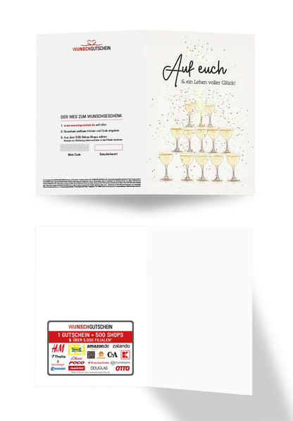 Wunschgutschein Auf euch - Champagner Pyramide PDF – Geschenkgutschein Ansicht 3