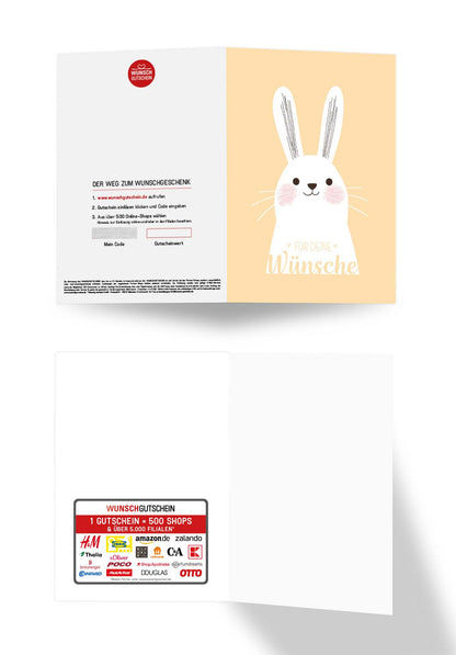 Wunschgutschein Für alle Wünsche - Hase – Geschenkgutschein Ansicht 3