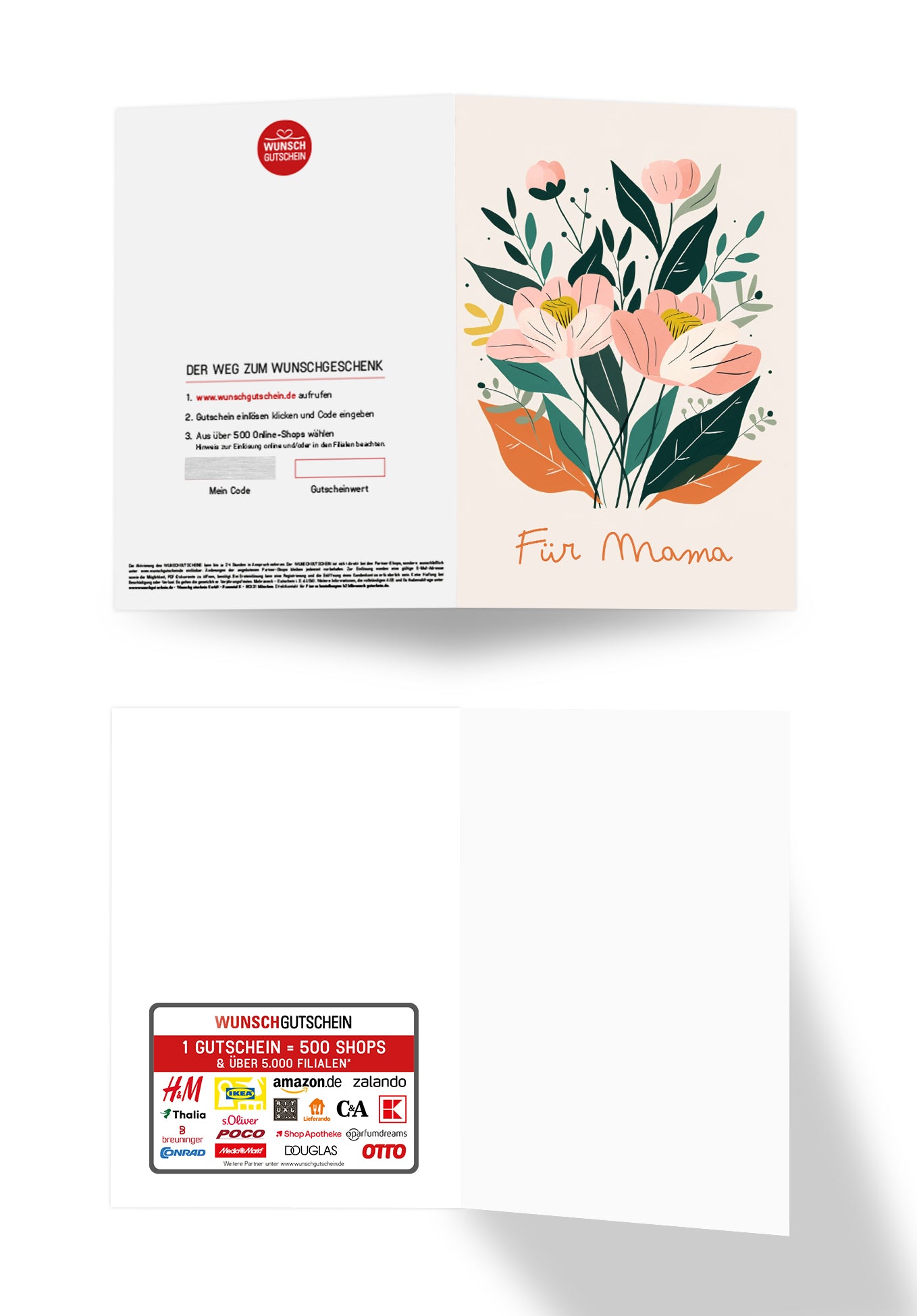 Wunschgutschein Für Mama - Blumen – Geschenkgutschein Ansicht 3