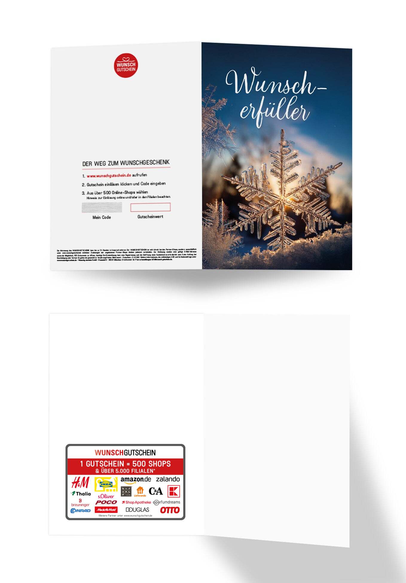 Wunschgutschein Wunscherfüller - Schneeflocke PDF – Geschenkgutschein Ansicht 3