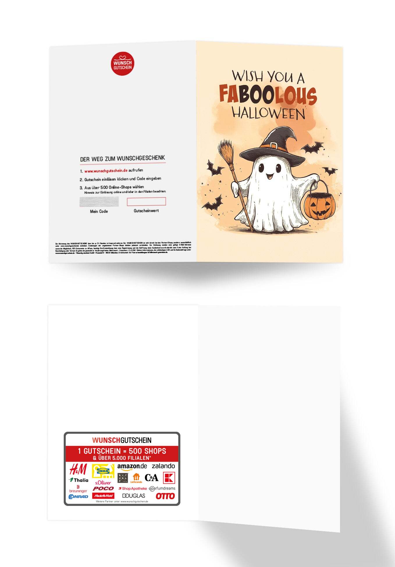Wunschgutschein Faboolous Halloween - Geist – Geschenkgutschein Ansicht 3