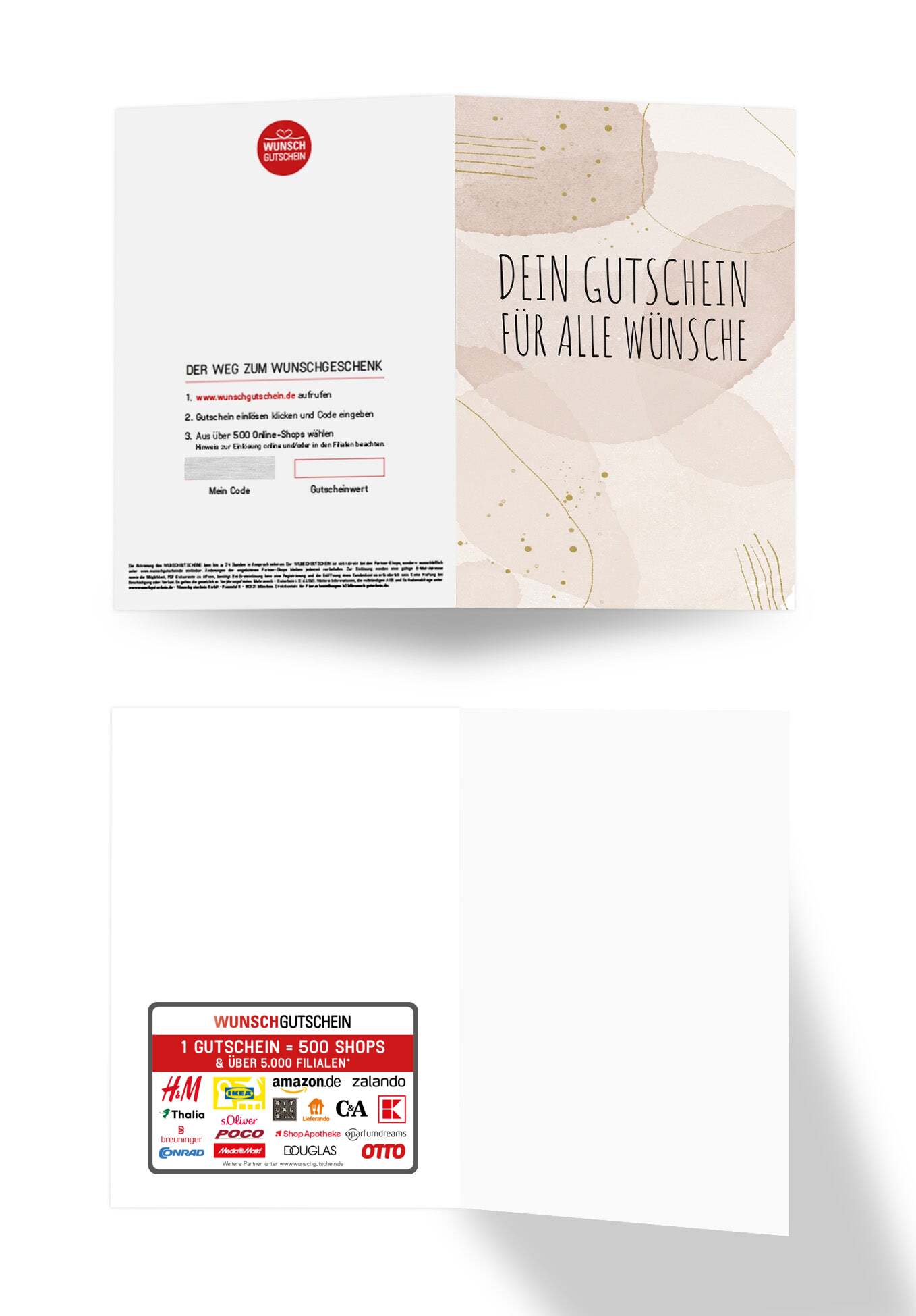 Wunschgutschein Für alle Wünsche - Beige – Geschenkgutschein Ansicht 3