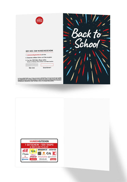 Wunschgutschein Back to School - Funken PDF – Geschenkgutschein Ansicht 3