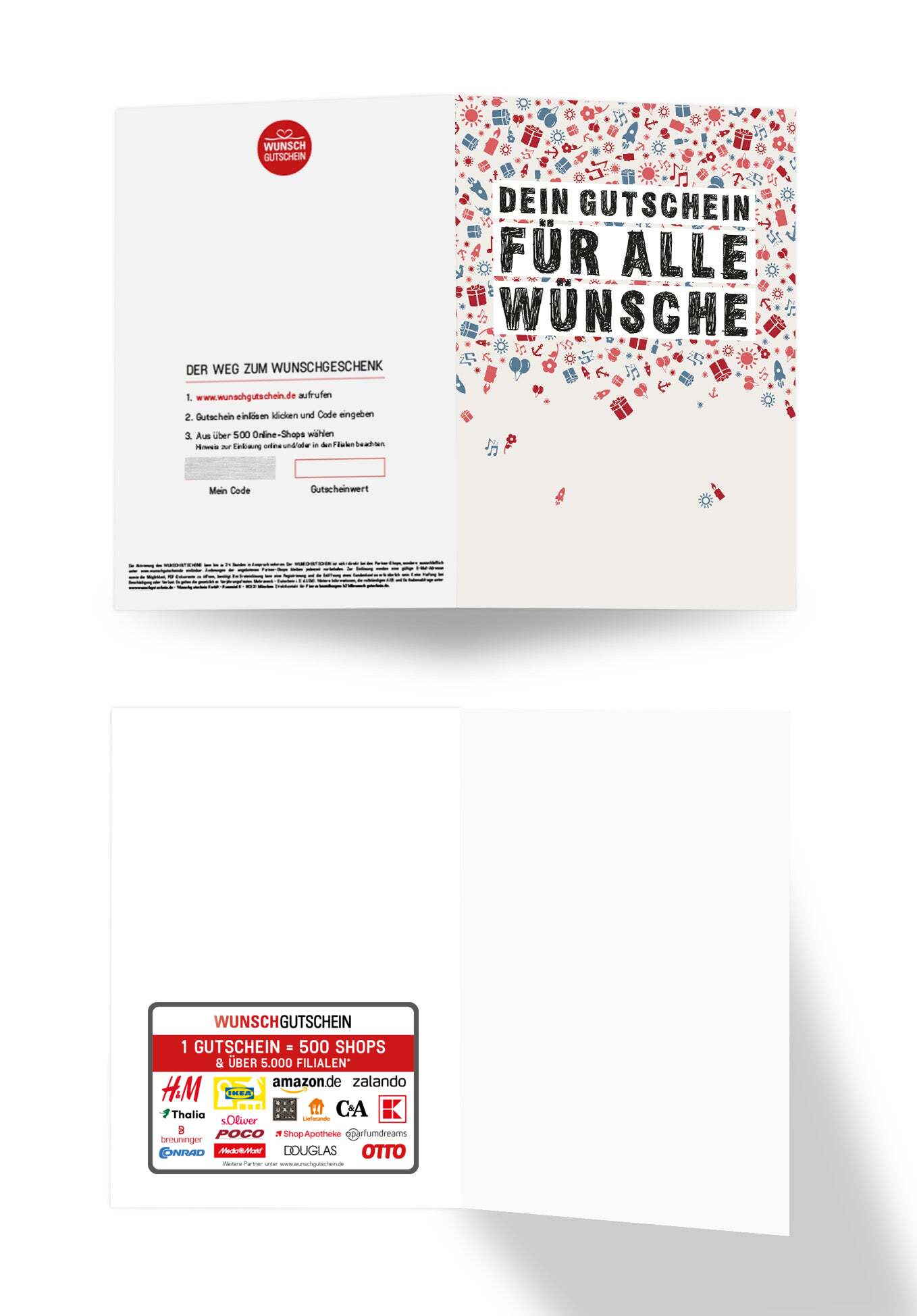 Wunschgutschein Für alle Wünsche - Doodle PDF – Geschenkgutschein Ansicht 3