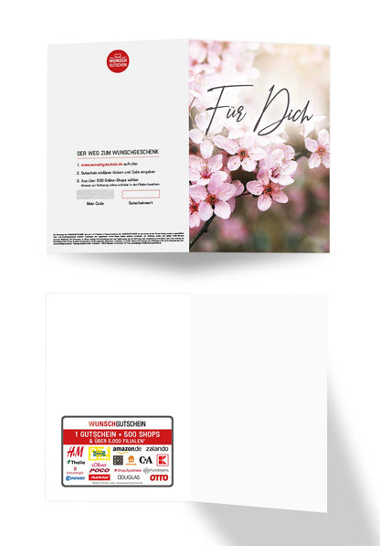 Wunschgutschein Für Dich - Kirschblüten – Geschenkgutschein Ansicht 3