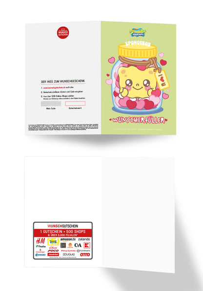 Wunschgutschein Spongebob - Wunscherfüller - Glas Grün PDF – Geschenkgutschein Ansicht 3