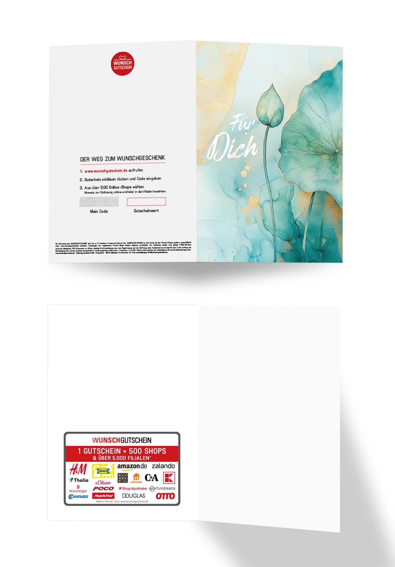 Wunschgutschein Für Dich - Seerose – Geschenkgutschein Ansicht 3