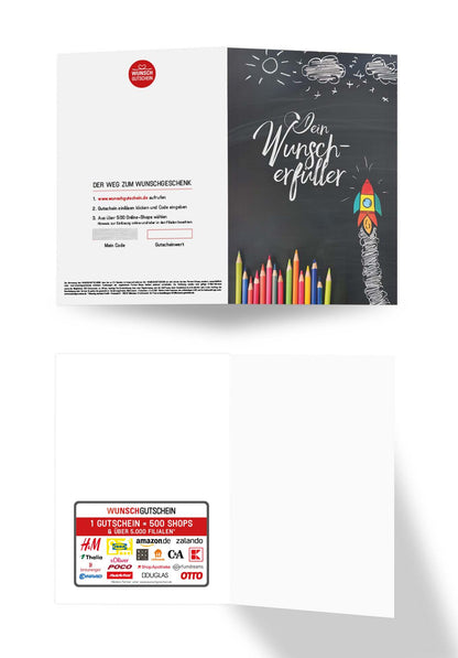 Wunschgutschein Dein Wunscherfüller - Tafel – Geschenkgutschein Ansicht 3