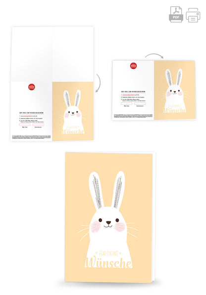 Wunschgutschein Für alle Wünsche - Hase – Geschenkgutschein Ansicht 4
