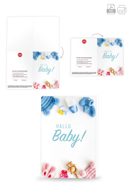 Wunschgutschein Hallo Baby - Babyklamotten – Geschenkgutschein Ansicht 4