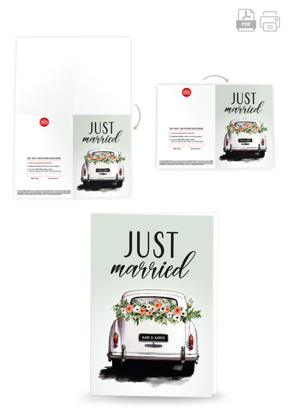 Wunschgutschein Just Married - Oldtimer – Geschenkgutschein Ansicht 4