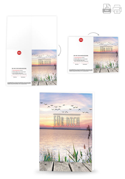 Wunschgutschein Für Dich - Sonnenuntergang – Geschenkgutschein Ansicht 4