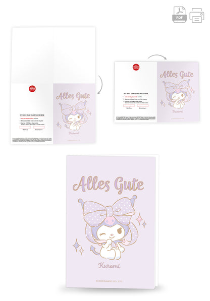 Hello Kitty - Alles Gute - Kuromi Lila
