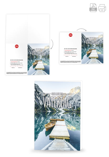 Wunschgutschein Alles Gute Vatertag - Steg PDF – Geschenkgutschein Ansicht 4