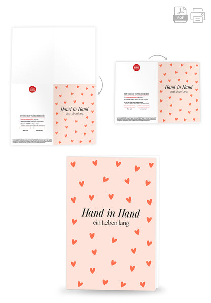 Wunschgutschein Hand in Hand ein Leben lang - Herzchen PDF – Geschenkgutschein Ansicht 4