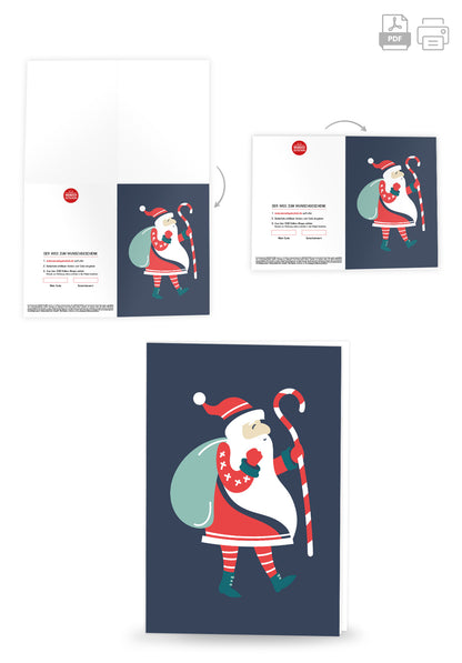 Wunschgutschein Nikolaus Illustration – Geschenkgutschein Ansicht 4