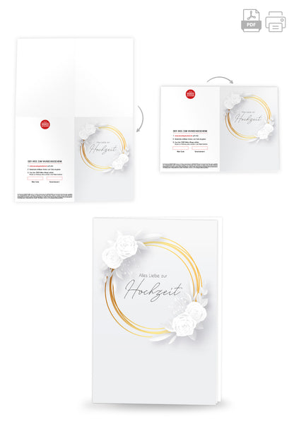Wunschgutschein Alles Liebe zur Hochzeit - Ring PDF – Geschenkgutschein Ansicht 4