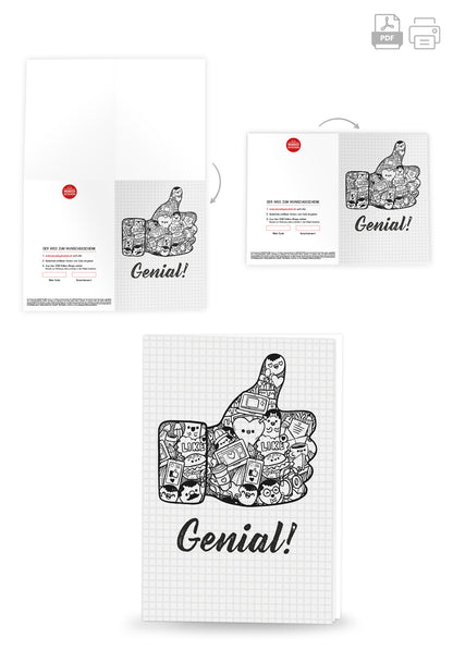 Wunschgutschein Genial - Daumen hoch – Geschenkgutschein Ansicht 4