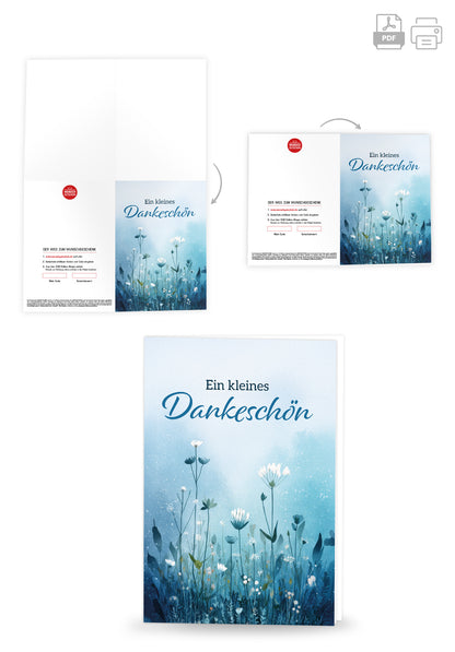 Wunschgutschein Ein kleines Dankeschön - Blumen – Geschenkgutschein Ansicht 4