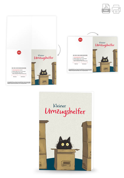 Wunschgutschein Kleiner Umzugshelfer - Katze – Geschenkgutschein Ansicht 4