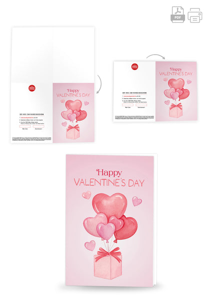 Wunschgutschein Happy Valentine's Day - Paket Herzen – Geschenkgutschein Ansicht 8