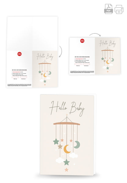 Wunschgutschein Hallo Baby - Mobilee Beige – Geschenkgutschein Ansicht 4