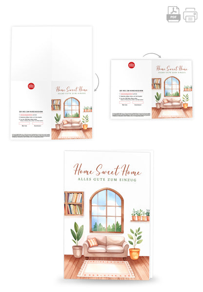Wunschgutschein Home Sweet Home - Wohnzimmer PDF – Geschenkgutschein Ansicht 4
