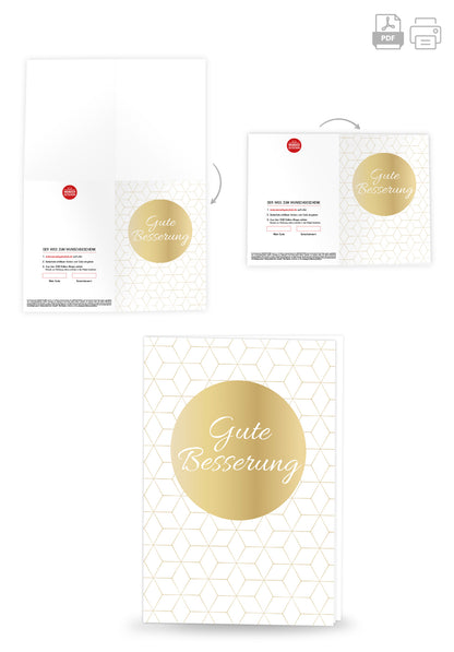 Wunschgutschein Gute Besserung - Gold – Geschenkgutschein Ansicht 4