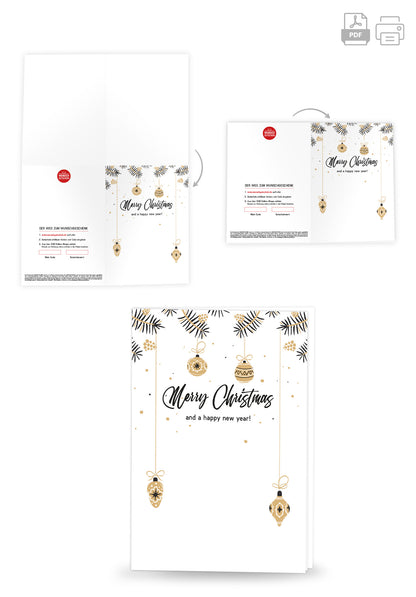 Wunschgutschein Merry Christmas - Christbaumkugel – Geschenkgutschein Ansicht 4
