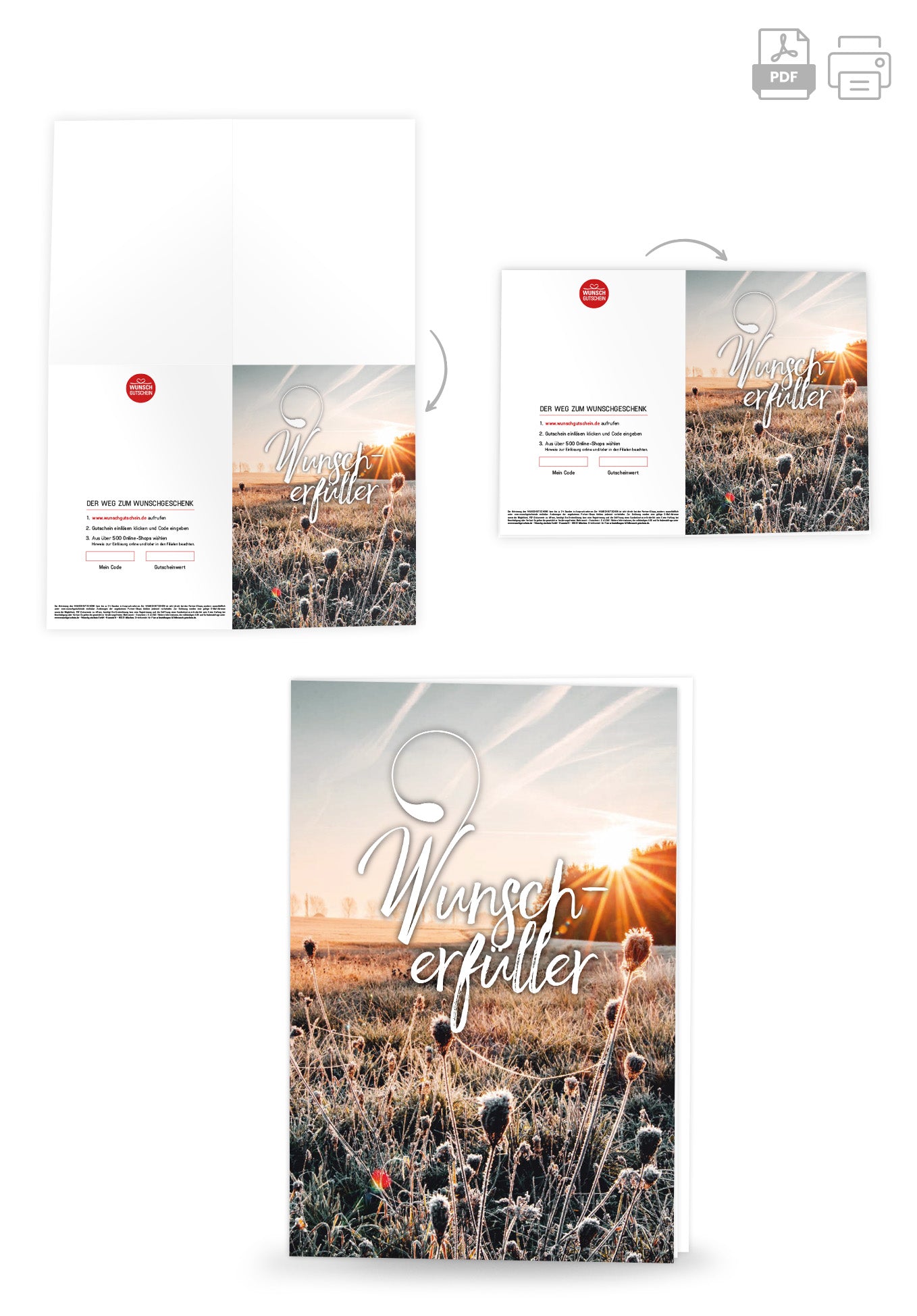 Wunschgutschein Wunscherfüller - Wiese – Geschenkgutschein Ansicht 4