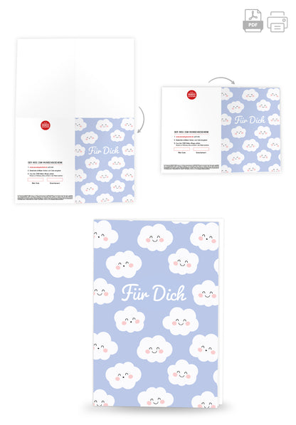 Wunschgutschein Für Dich - Wolken – Geschenkgutschein Ansicht 4
