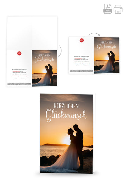 Wunschgutschein Herzlichen Glückwunsch - Sonnenuntergang PDF – Geschenkgutschein Ansicht 8