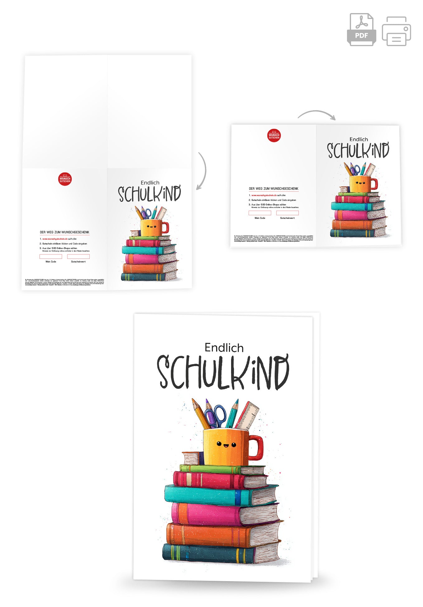 Wunschgutschein Endlich Schulkind - Bücher PDF – Geschenkgutschein Ansicht 4