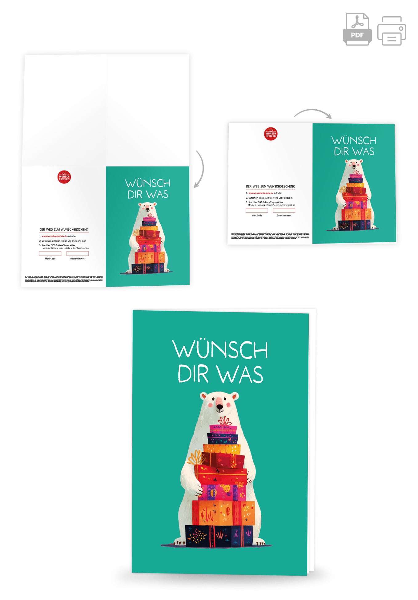 Wunschgutschein Wünsch dir was - Eisbär Pakete PDF – Geschenkgutschein Ansicht 4