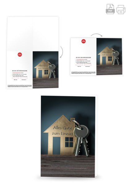 Wunschgutschein Alles Gute zum Einzug - Schlüssel PDF – Geschenkgutschein Ansicht 4